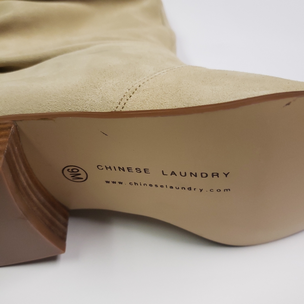 🆕 Chinese laundry soft heeled boots tan color - Picture 2 of 6